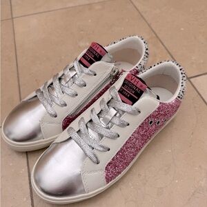 Vintage Havana Adalene Pink Glitter Sneakers